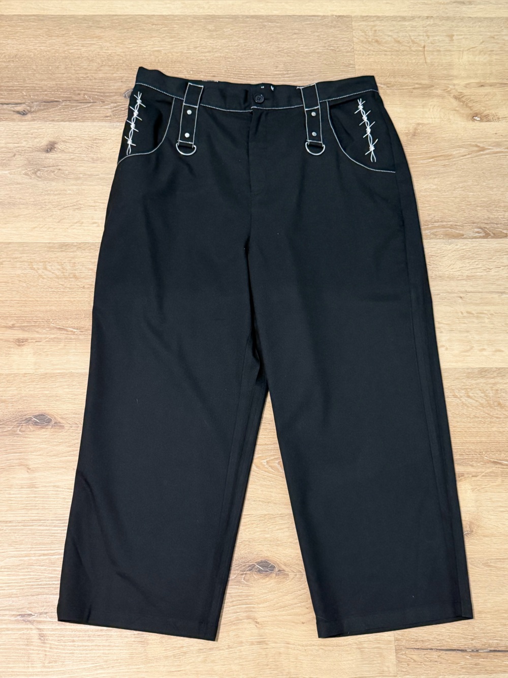 Women's Hell Bunny cropped Straight-Leg Pants